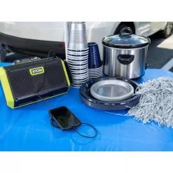 RYOBI PCL1304K1N ONE+ 18V Cordless 3-Tool Campers Combo Kit with Work Light, Speaker, Fan, 1.5 Ah Battery, and Charger