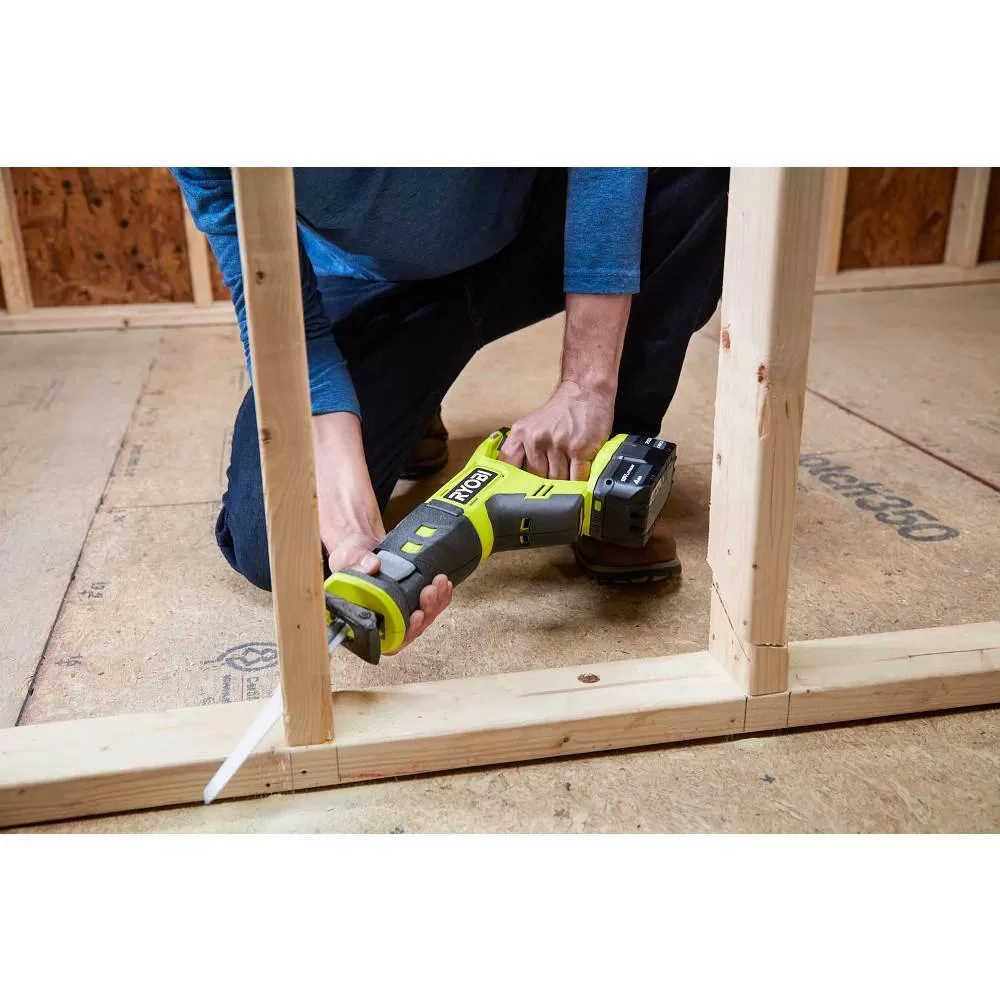 RYOBI PCL1800K3N ONE+ 18V 8-Tool Combo Kit with (1) 1.5 Ah Battery and (2) 4.0 Ah Batteries and Charger