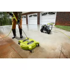 RYOBI RY31018VNM 18 in. 4200 PSI Quick Connect Pressure Washer Surface Cleaner for Gas Pressure Washers with Caster Wheels