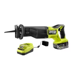 RYOBI Reciprocating Saw PBLRS01K1 ONE+ HP 18V Brushless Cordless with 4.0 Ah HIGH PERFORMANCE Battery and Charger