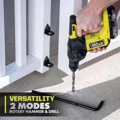 RYOBI PSBRH01B ONE+ HP 18V Brushless Cordless Compact 5/8 in. SDS Rotary Hammer (Tool Only)
