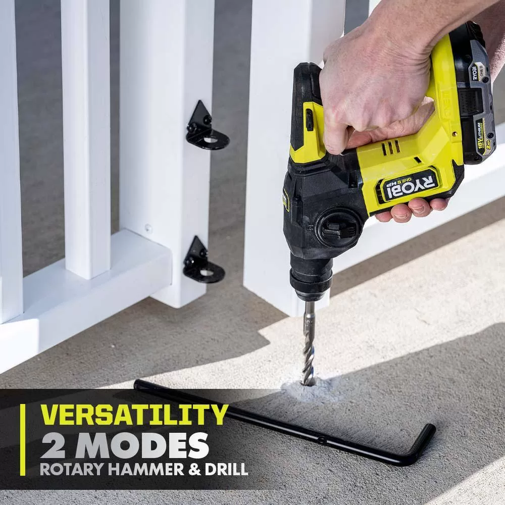 RYOBI PSBRH01B ONE+ HP 18V Brushless Cordless Compact 5/8 in. SDS Rotary Hammer (Tool Only)