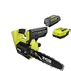 RYOBI RY40590 40V HP Brushless 12 in. Top Handle Cordless Battery Chainsaw with 4.0 Battery and Charger