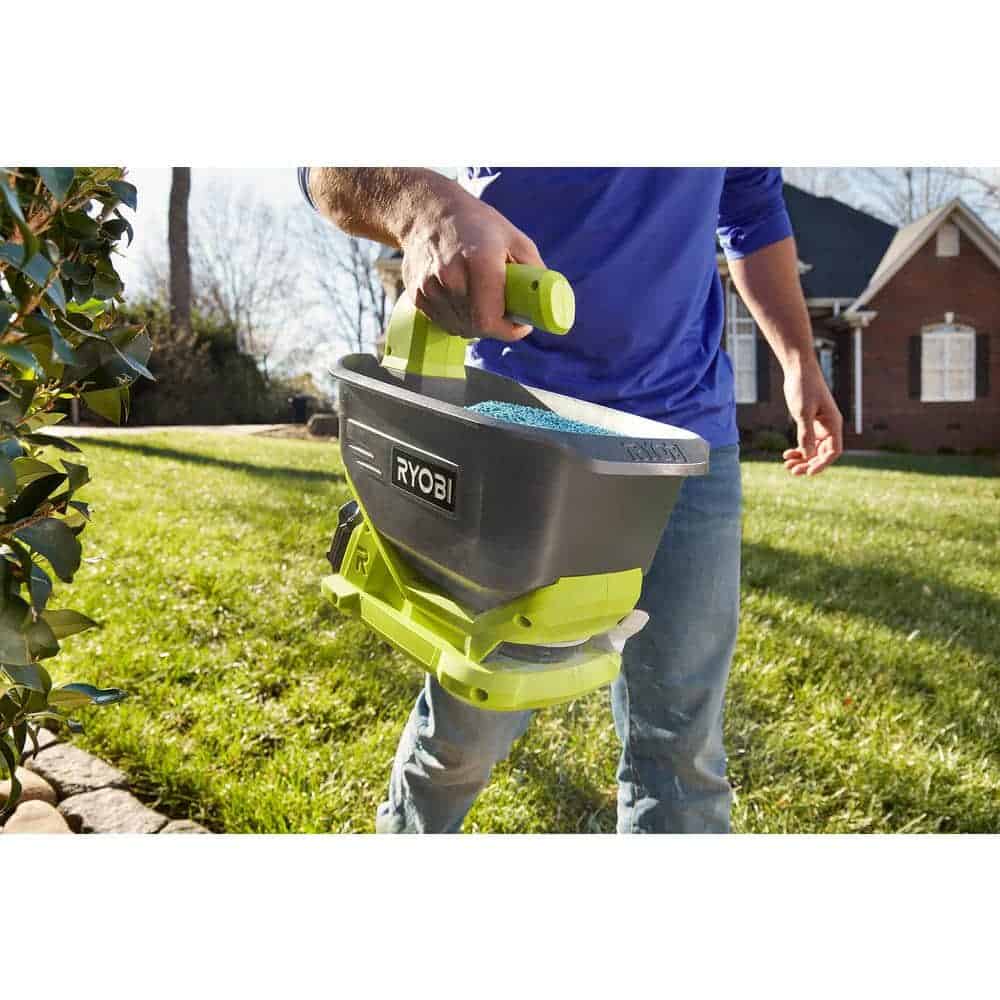 RYOBI P2402BTL-BK ONE+ 18V 1 Gal. Spreader with 4.0 Ah Battery and Charger