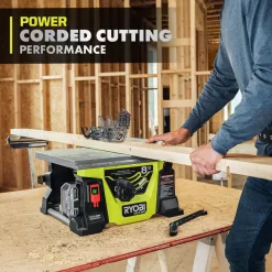 RYOBI PBLTS01B ONE+ HP 18V Brushless Cordless 8-1/4 in. Compact Portable Jobsite Table Saw (Tool Only)