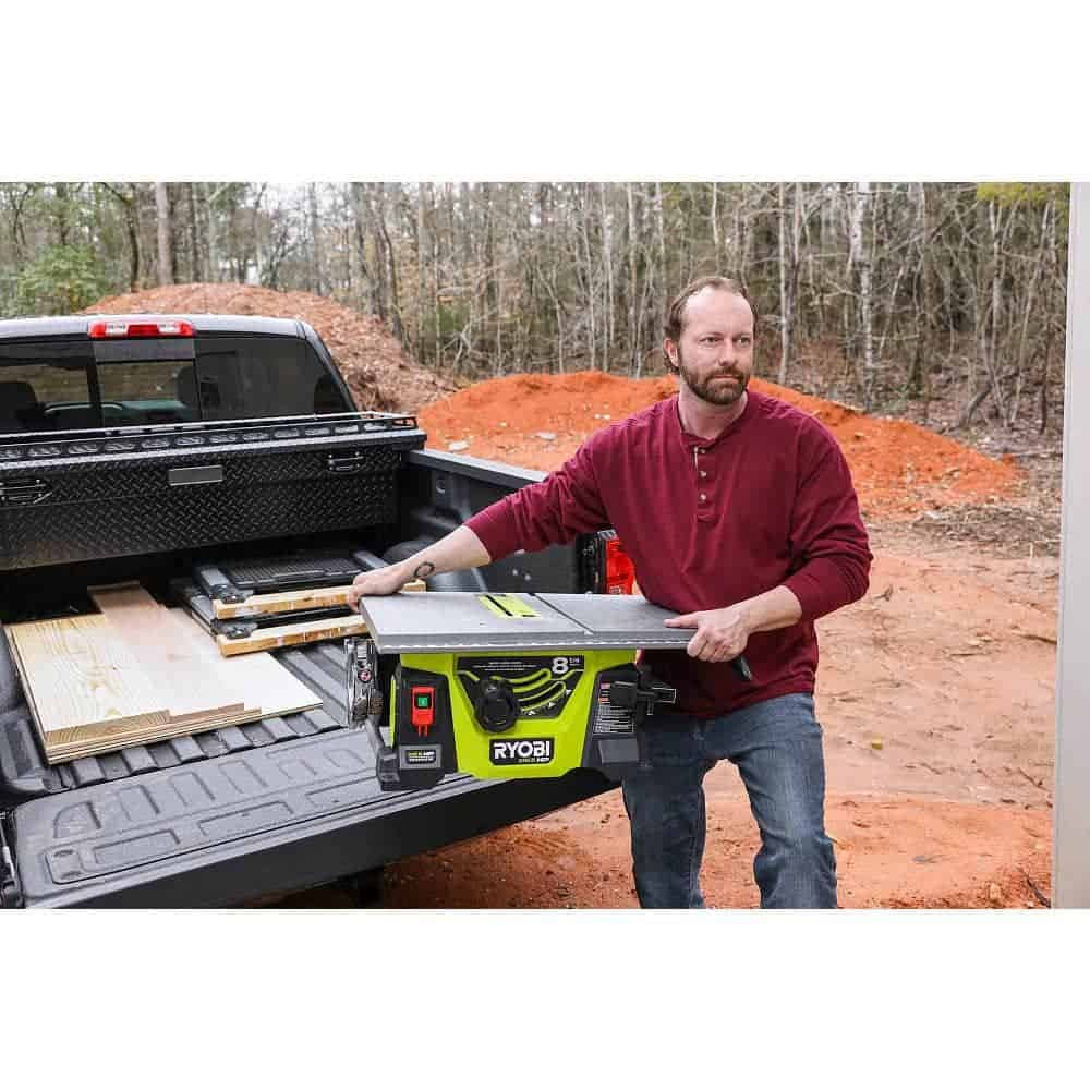 RYOBI PBLTS01B ONE+ HP 18V Brushless Cordless 8-1/4 in. Compact Portable Jobsite Table Saw (Tool Only)