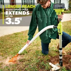 RYOBI RY20UP022K ONE+ 18V Cordless 1/6 HP Telescoping Pole Pump with 2.0 Ah Battery and Charger