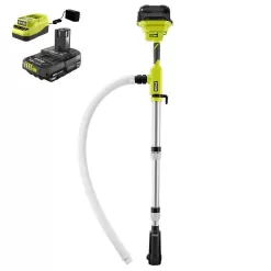 RYOBI RY20UP022K ONE+ 18V Cordless 1/6 HP Telescoping Pole Pump with 2.0 Ah Battery and Charger
