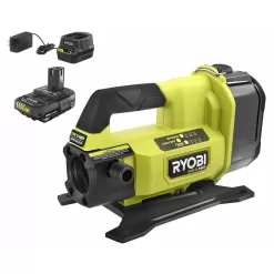 RYOBI RY20WP182K ONE+ HP 18V 1/4 hp Cordless Battery Powered Transfer Pump with 2.0 Ah Battery and Charger