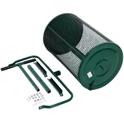 Tenleaf SXB554057 Peat Moss Spreader 24 in., Compost Spreader Metal Mesh, T shaped Handle for planting seeding
