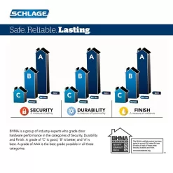 Schlage BE489WB CEN 619 Century Encode Smart WiFi Door Lock with Alarm in Satin Nickel