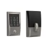 Schlage BE499WB V CEN 619 Century Satin Nickel Electronic Encode Plus Smart WiFi Deadbolt with Alarm