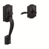 Schlage FE285 G CAM 716 ACC CAM Camelot Aged Bronze Entry Door Handle Set with Accent Door Handle