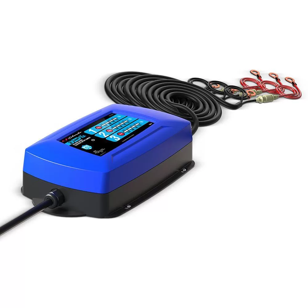 Schumacher Electric SC1389 Schumacher Ship 'n Shore Marine 12-Volt 15-Amp Three-Bank On-Board Sequential Battery Charger