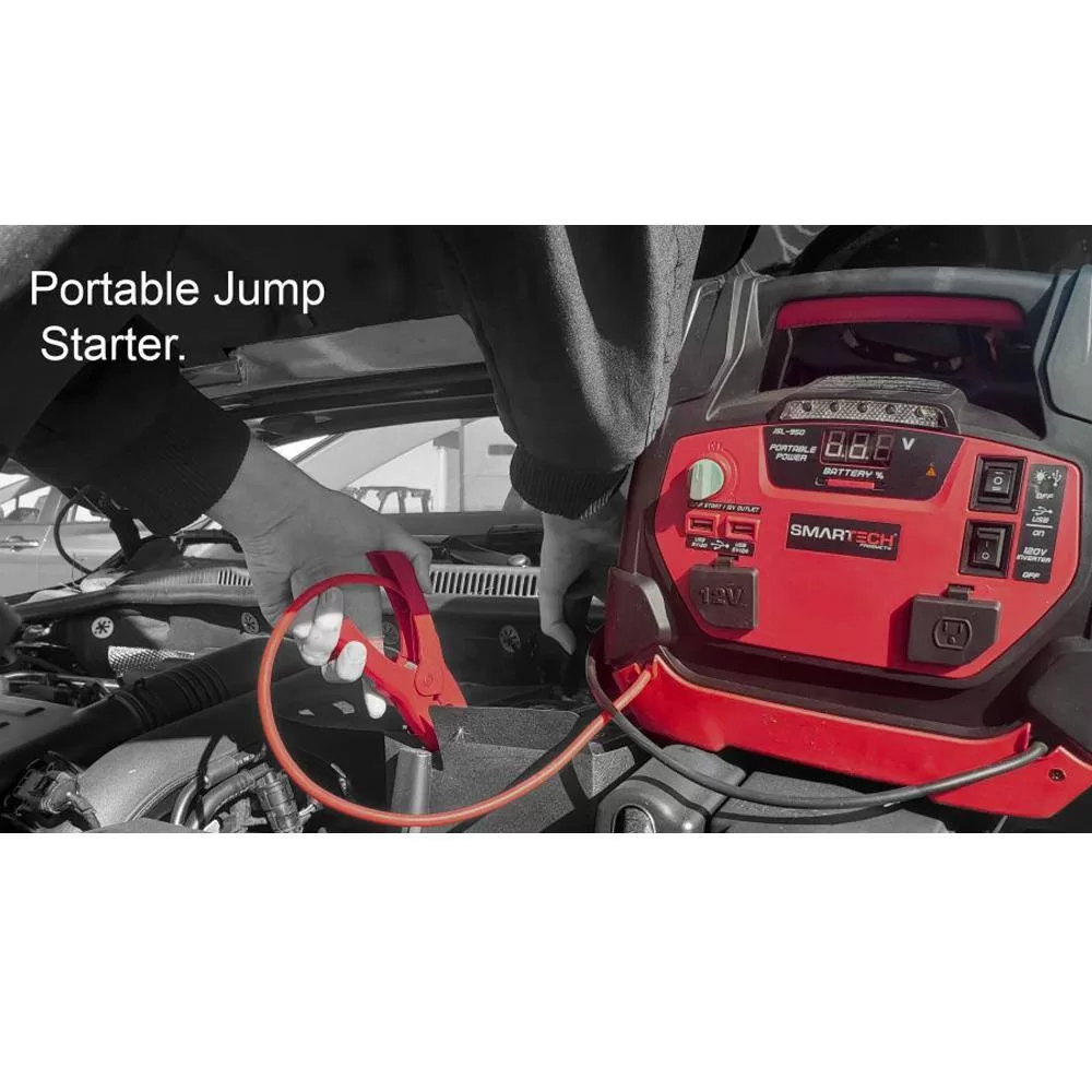 Smartech Products JSL-950 JSL-950 Power Station with Jump Starter and 150 PSI Air Compressor, one 120V power inventer outlet