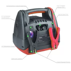 Smartech Products JSL-950 JSL-950 Power Station with Jump Starter and 150 PSI Air Compressor, one 120V power inventer outlet