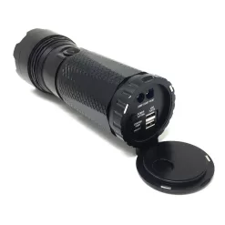Smartech Products ULTRATECH-8000 8000 Lumen Rechargeable Flashlight with 10000 mAH Jump Starter and Power Bank