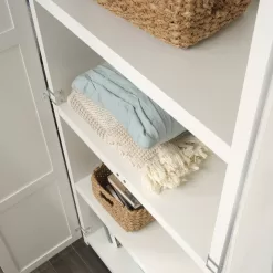 HomeVisions Soft White Storage Cabinet