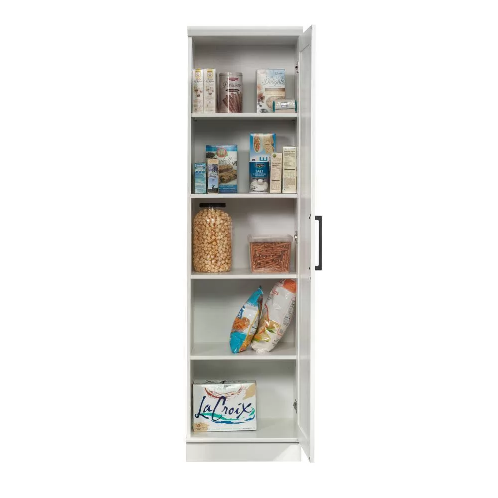 SAUDER HomePlus Soft White Pantry with Reversible Door