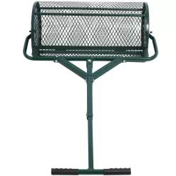 Tidoin GH-YDW4-056 24 in. Steel Handheld Peat Moss Spreader Compost Spreader Metal Mesh with T Shaped Handle