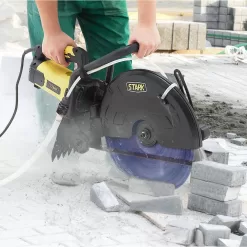 STARK USA 50120-H2 16 in. 3200-Watt Circular Cut Concrete Saw Cutter with Water Line Attachment (No-Blade)