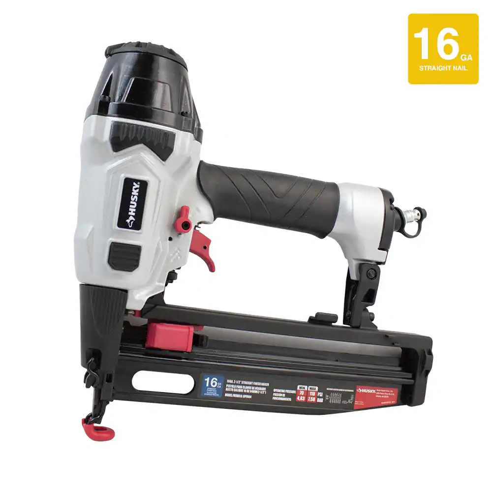 Husky 206944644 Finish Kit with 16-Gauge Finish Nailer, 18-Gauge Brad Nailer and 18-Gauge Stapler (3-Piece)