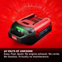 Toro 51831 60V Max Lithium-Ion Brushless Cordless 15 in. / 13 in. String Trimmer - 2.0 Ah Battery and Charger Included