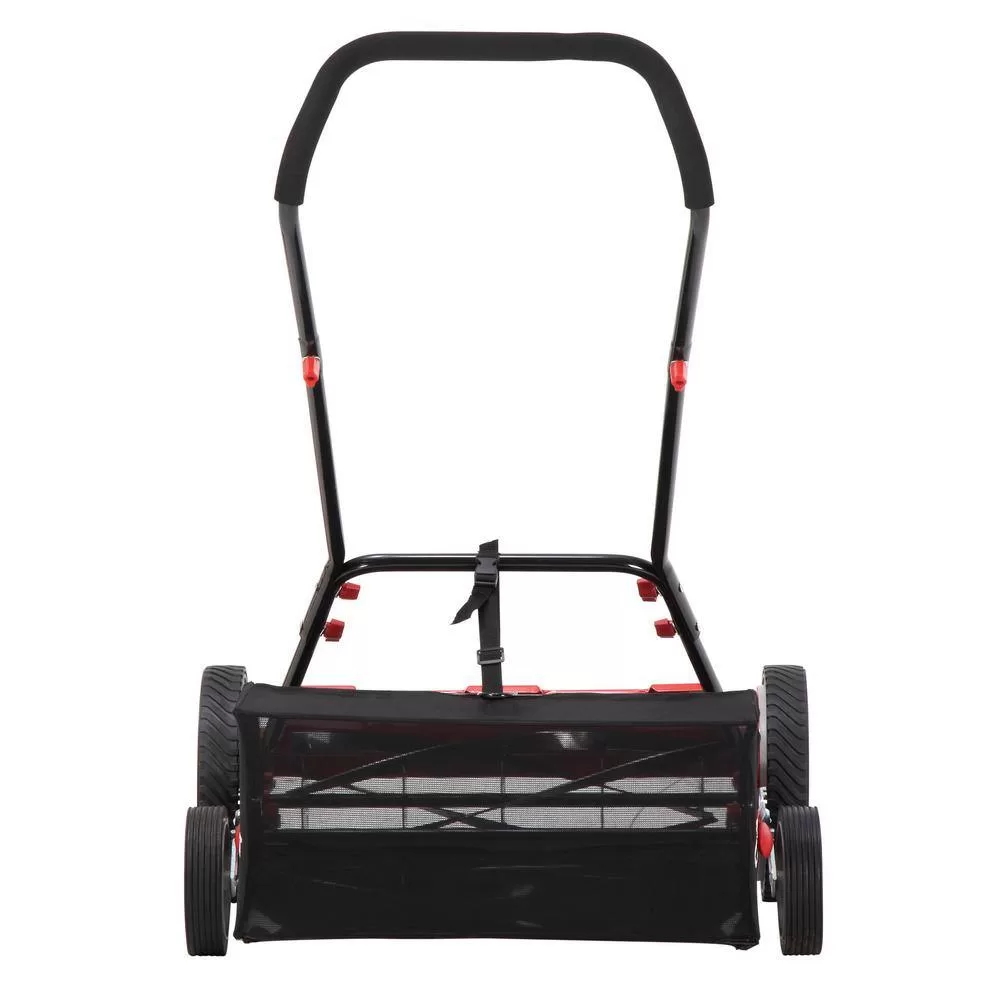 Troy-Bilt TB18R 18 in. Manual Walk Behind Reel Lawn Mower with Grass Catcher