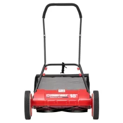 Troy-Bilt TB18R 18 in. Manual Walk Behind Reel Lawn Mower with Grass Catcher