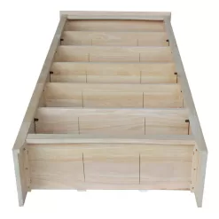 International Concepts 72 in. Unfinished Wood 6-shelf Standard Bookcase with Adjustable Shelves