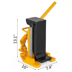 VEVOR QJD10T00000000001V0 Toe Jack Lift Hydraulic Machine 5-Ton to 10-Ton Air Hydraulic Toe Jack Proprietary Heat-Treated Steel, Yellow