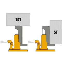 VEVOR QJD10T00000000001V0 Toe Jack Lift Hydraulic Machine 5-Ton to 10-Ton Air Hydraulic Toe Jack Proprietary Heat-Treated Steel, Yellow