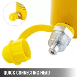 VEVOR QJD30T50MMKXYY001V0 30-Ton Hydraulic Cylinder Jack Hollow Single Acting Hydraulic Ram Cylinder 50 mm Hydraulic Lifting Cylinders
