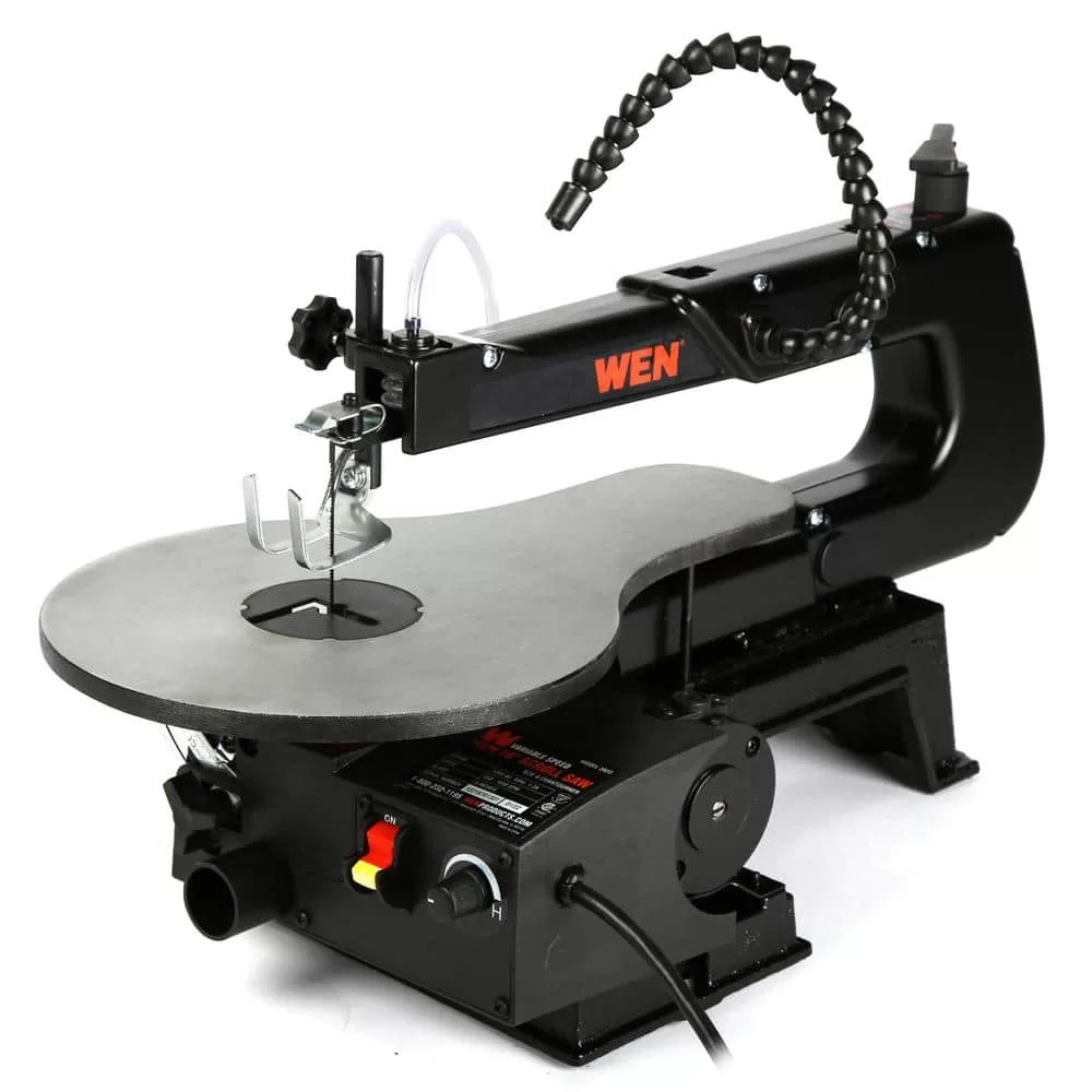 WEN 3923 16 in. Variable Speed Scroll Saw with Easy-Access Blade Changes and Work Light