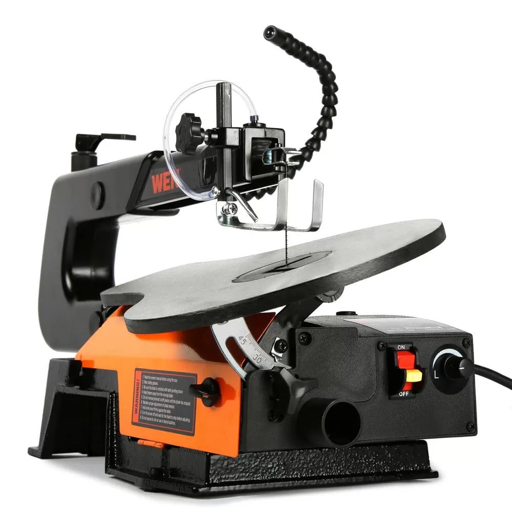 WEN 3923 16 in. Variable Speed Scroll Saw with Easy-Access Blade Changes and Work Light