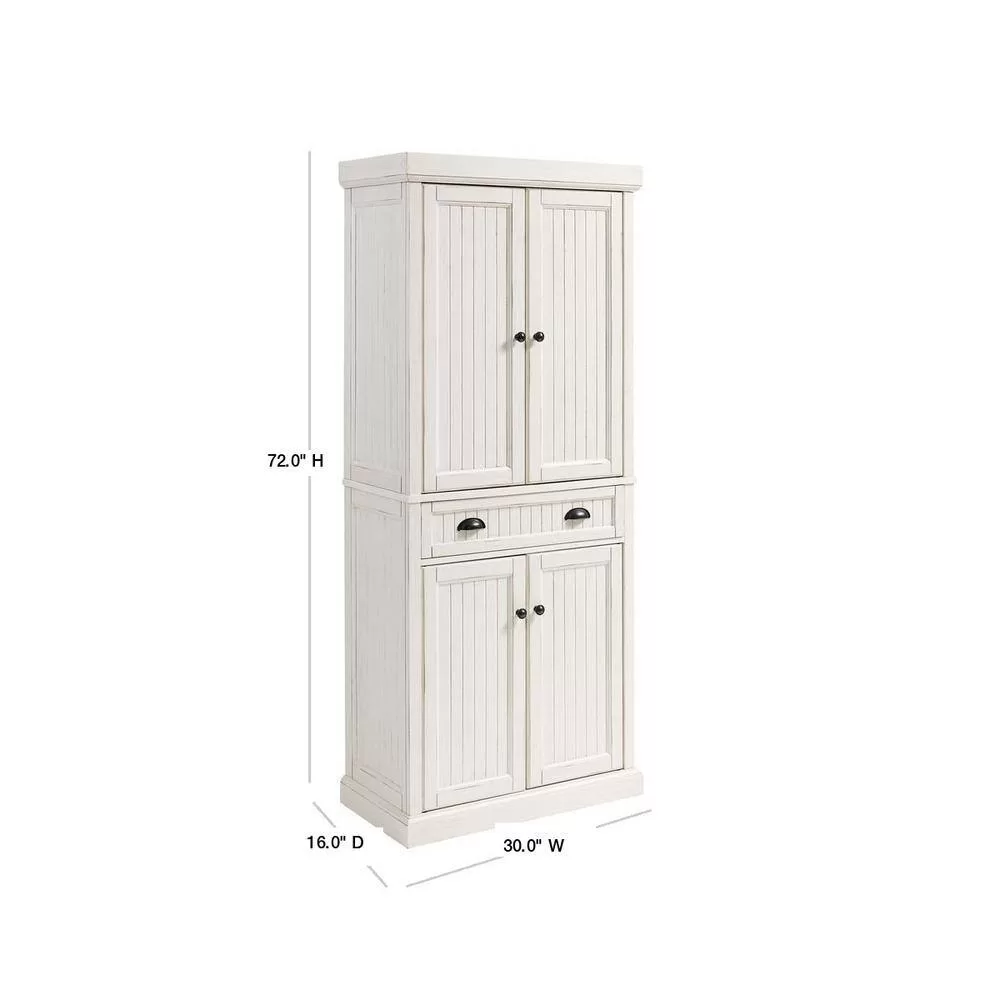 CROSLEY FURNITURE Seaside White Kitchen Pantry
