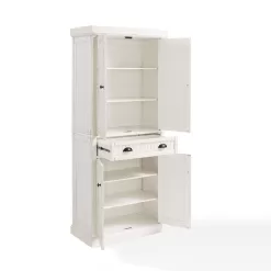 CROSLEY FURNITURE Seaside White Kitchen Pantry