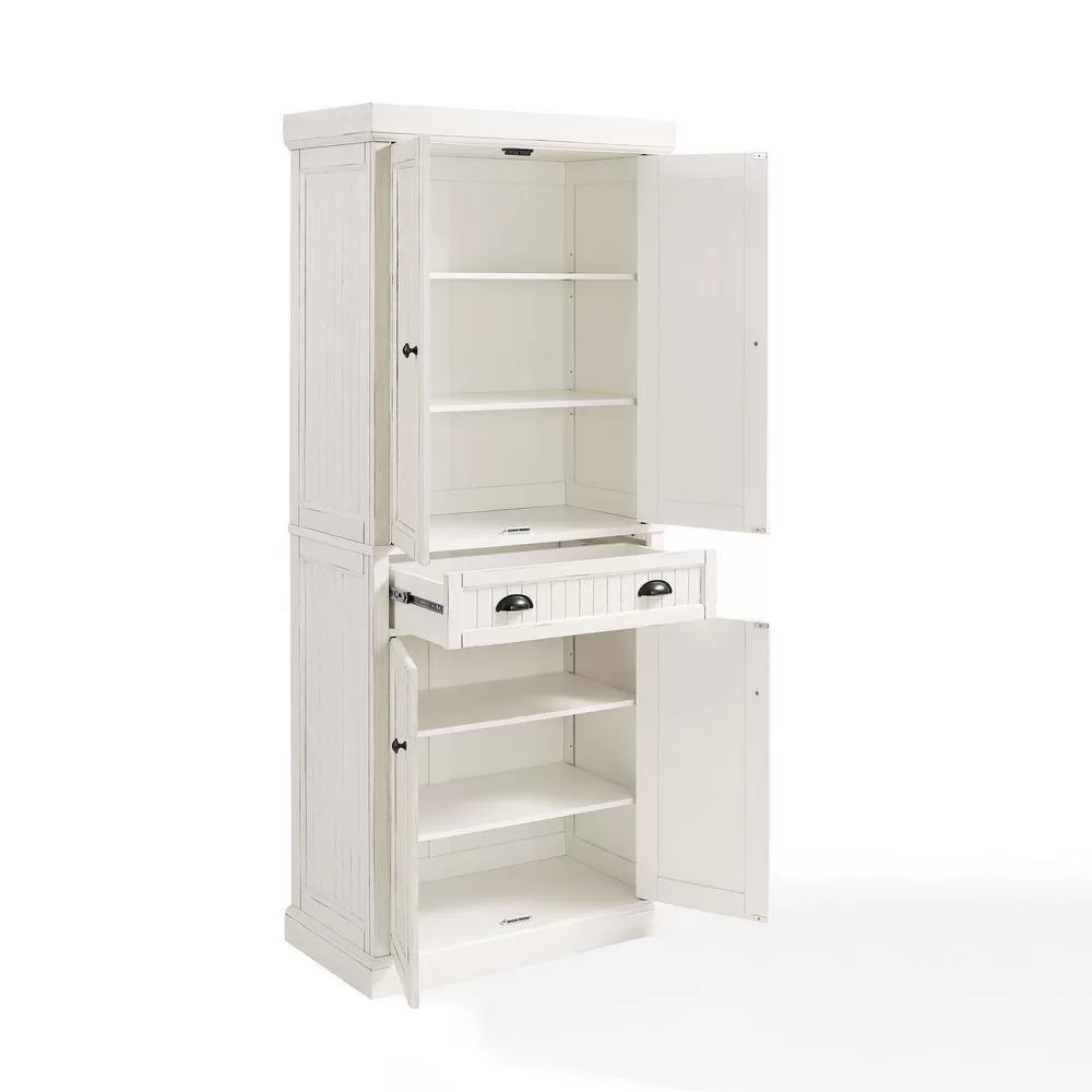 CROSLEY FURNITURE Seaside White Kitchen Pantry