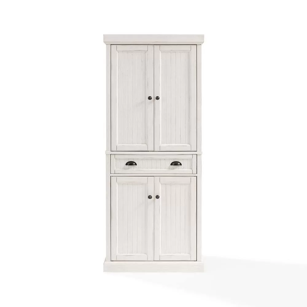 CROSLEY FURNITURE Seaside White Kitchen Pantry