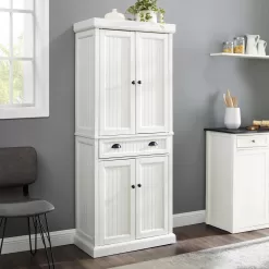 CROSLEY FURNITURE Seaside White Kitchen Pantry