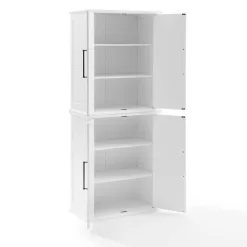 CROSLEY FURNITURE Bartlett White Tall Food Pantry