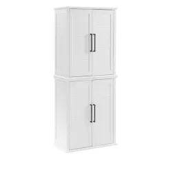 CROSLEY FURNITURE Bartlett White Tall Food Pantry