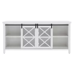 Meyer&Cross Clementine 68 in. White TV Stand Fits TV's up to 80 in.