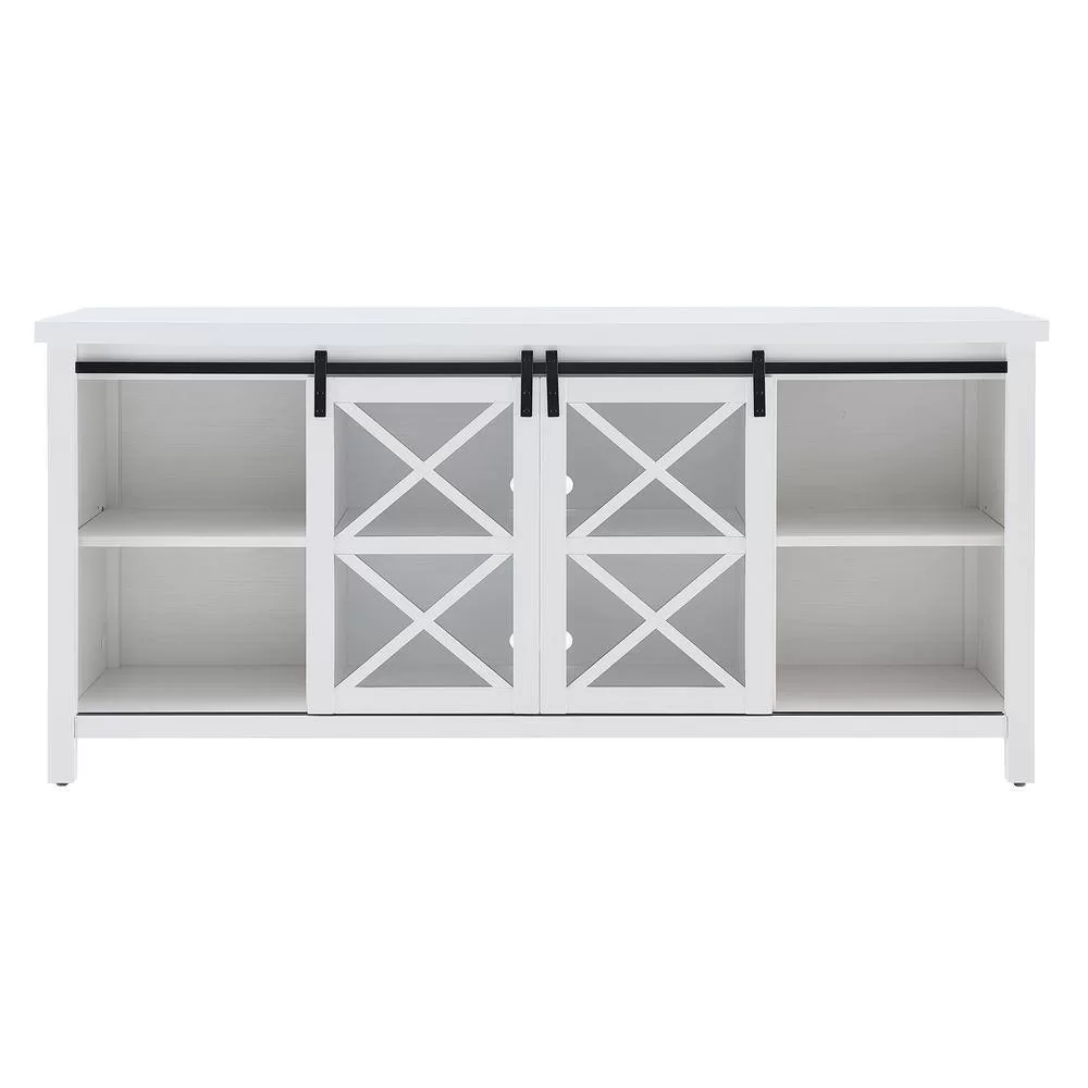 Meyer&Cross Clementine 68 in. White TV Stand Fits TV's up to 80 in.