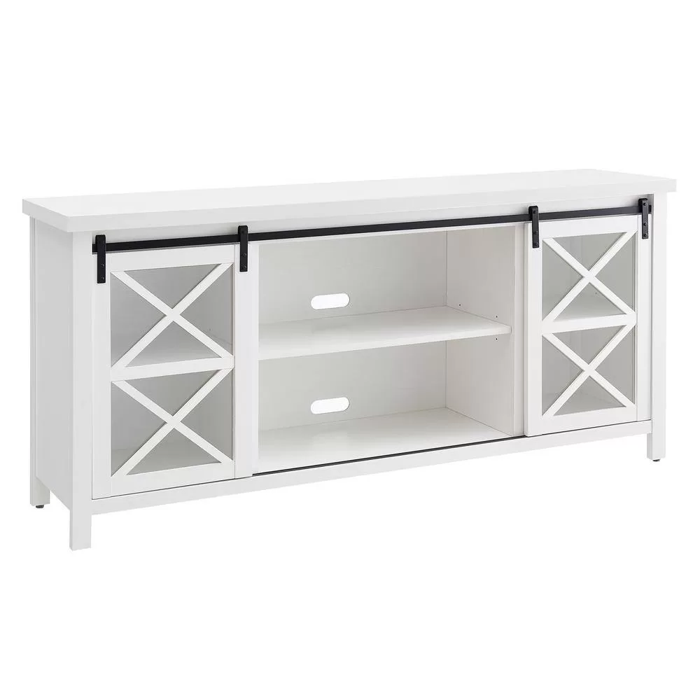 Meyer&Cross Clementine 68 in. White TV Stand Fits TV's up to 80 in.