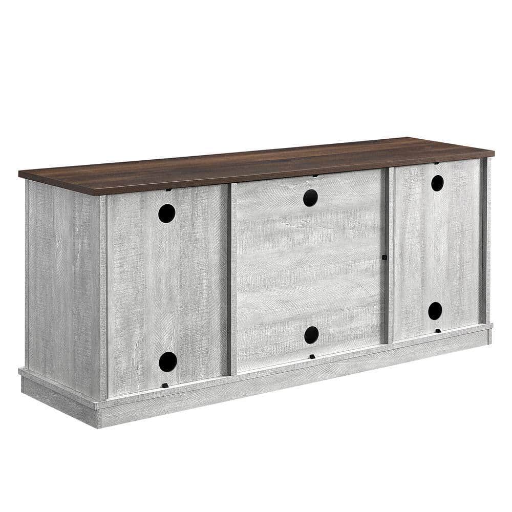 FESTIVO 68 in. White TV Stand for TVs Up to 70 in.