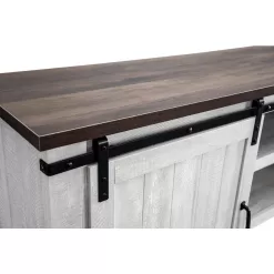 FESTIVO 68 in. White TV Stand for TVs Up to 70 in.