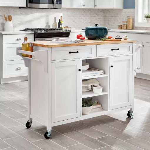 Home Decorators Collection Rockford Kitchen Cart - Thumbnail 2