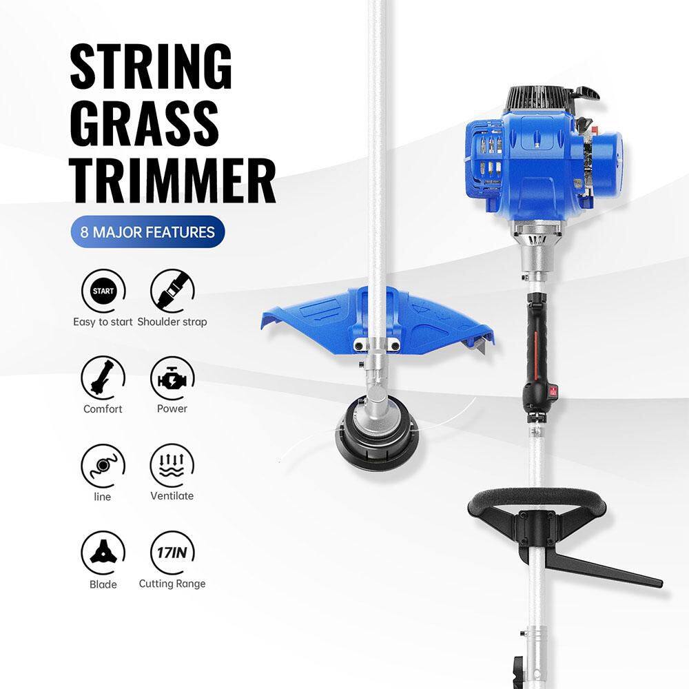 WILD BADGER POWER WBP31BCF 31 cc Gas 4-Stroke 2-in-1 Straight Shaft Grass Hand Held Trimmer with Brush Cutter Blade and Bonus Harness - Image 4
