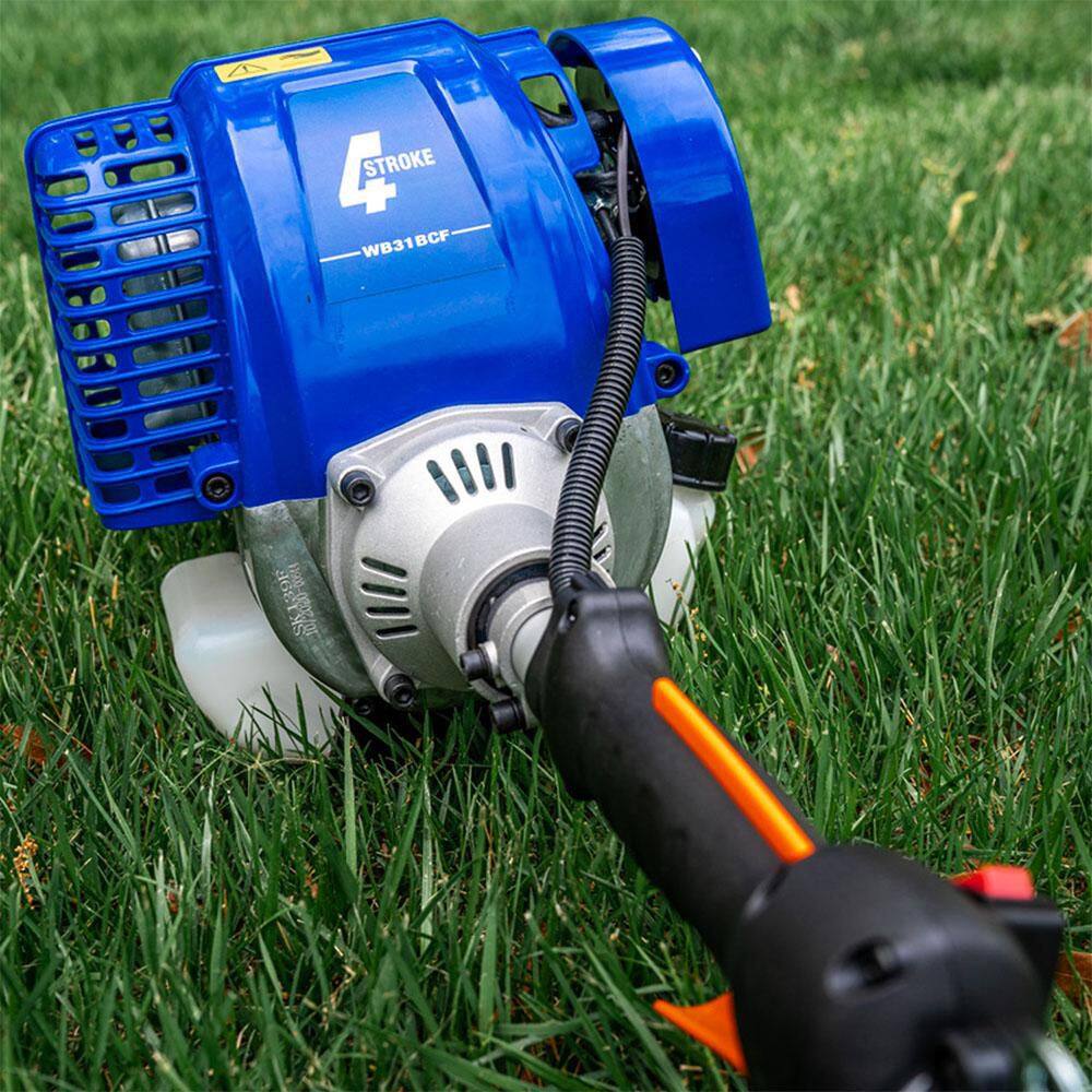 WILD BADGER POWER WBP31BCF 31 cc Gas 4-Stroke 2-in-1 Straight Shaft Grass Hand Held Trimmer with Brush Cutter Blade and Bonus Harness - Image 11